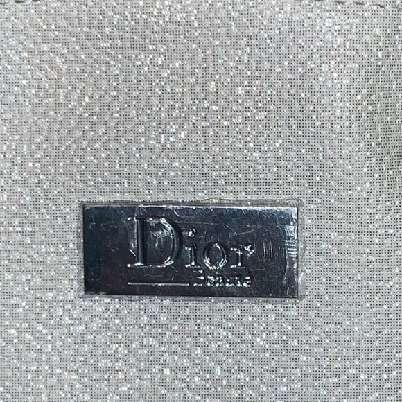 Dior Silver & White Makeup Bag Cosmetic Bag - Picture 2 of 12